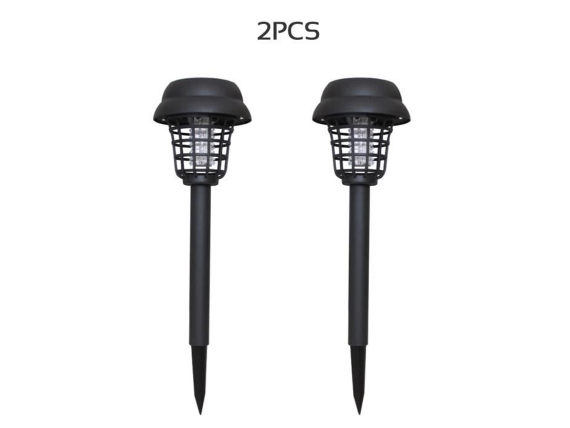 2pcs lâmpada anti-mosquito assassina movida a energia solar para jardim externo luz LED-81 LIXADA