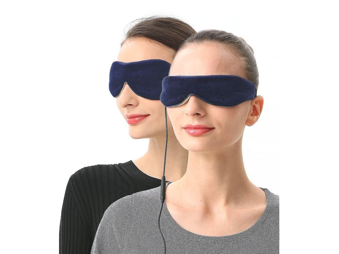 2pcs Máscara De Olhos Aquecida Elétrica E Microwavável Com Linhaça Para Olhos Secos E Cansaço