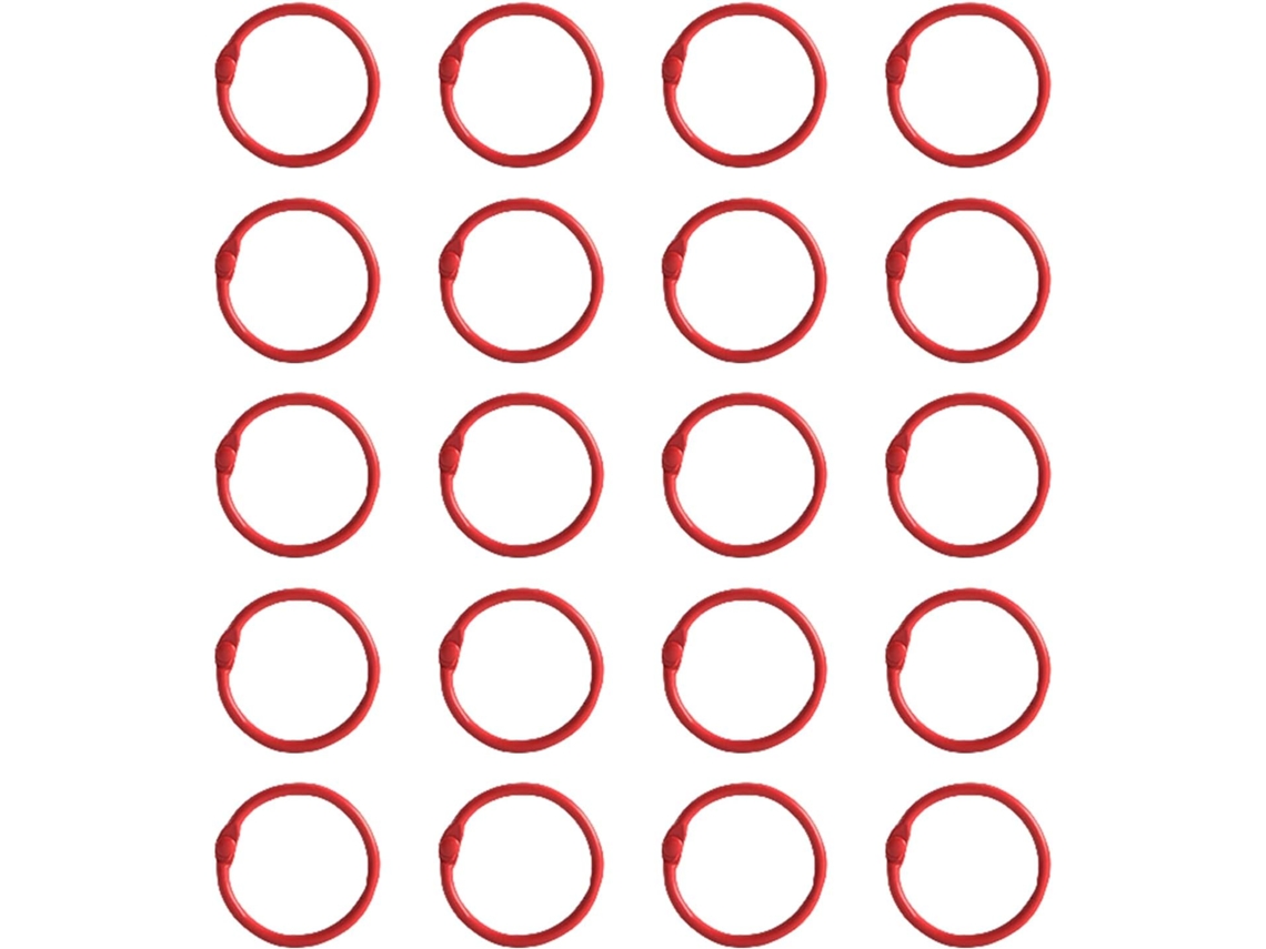 20 Argolas Para Fichas, 25mm De Espessura, Para Encadernação De Livros, Cartões De Índice, Álbuns De Recortes E Uso Em