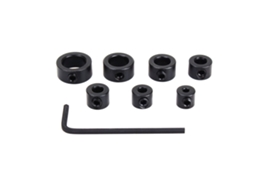 8pcs/set Anéis Parada Profundidade Broca 3-12mm Com Chave Allen Localizador Posicionador