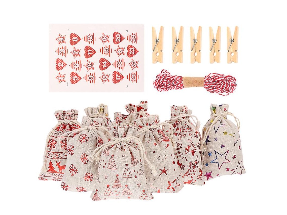 1 Conjunto de Bolsa de Calendário ALLINLESS