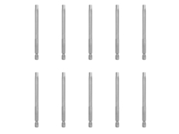 10 Peças De Parafusadeira Com Broca Magnética 5mm Aço Liga, Cabo Hexagonal 1/4 Polegada, Acessório