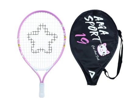 Bp19 Raquete De Tênis Infantil Gato Rosa 19 3 Anos, 4 Anos Raquetes De Tênis Juniores Aprendizado Ama Sport