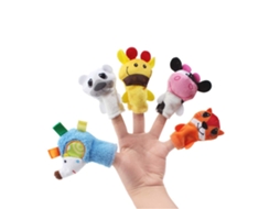 Ats 5 Peças de Marionetas de Dedo Animais Infantis Educativos Brinquedos para Contos e Roleplay