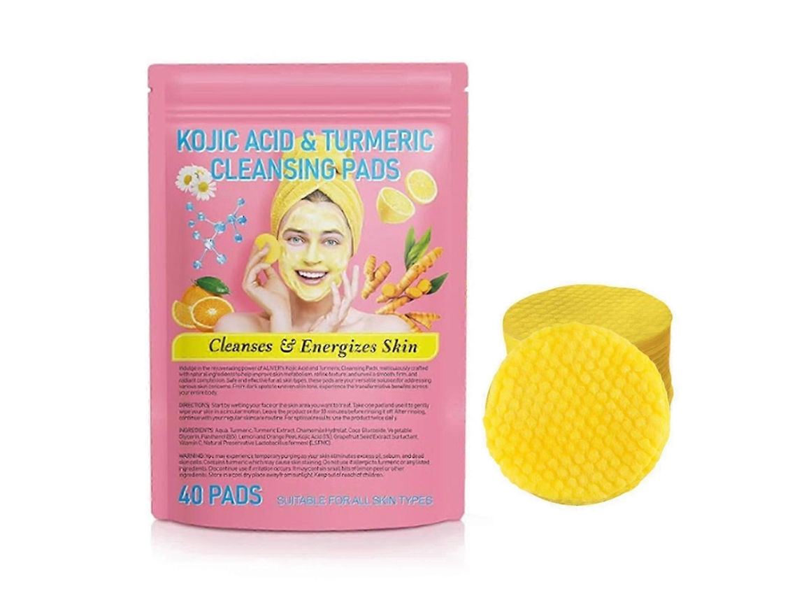 Discos Esfoliantes De Cúrcuma E Ácido Kójico, 40-160 Unidades, Para Cuidados Faciais.