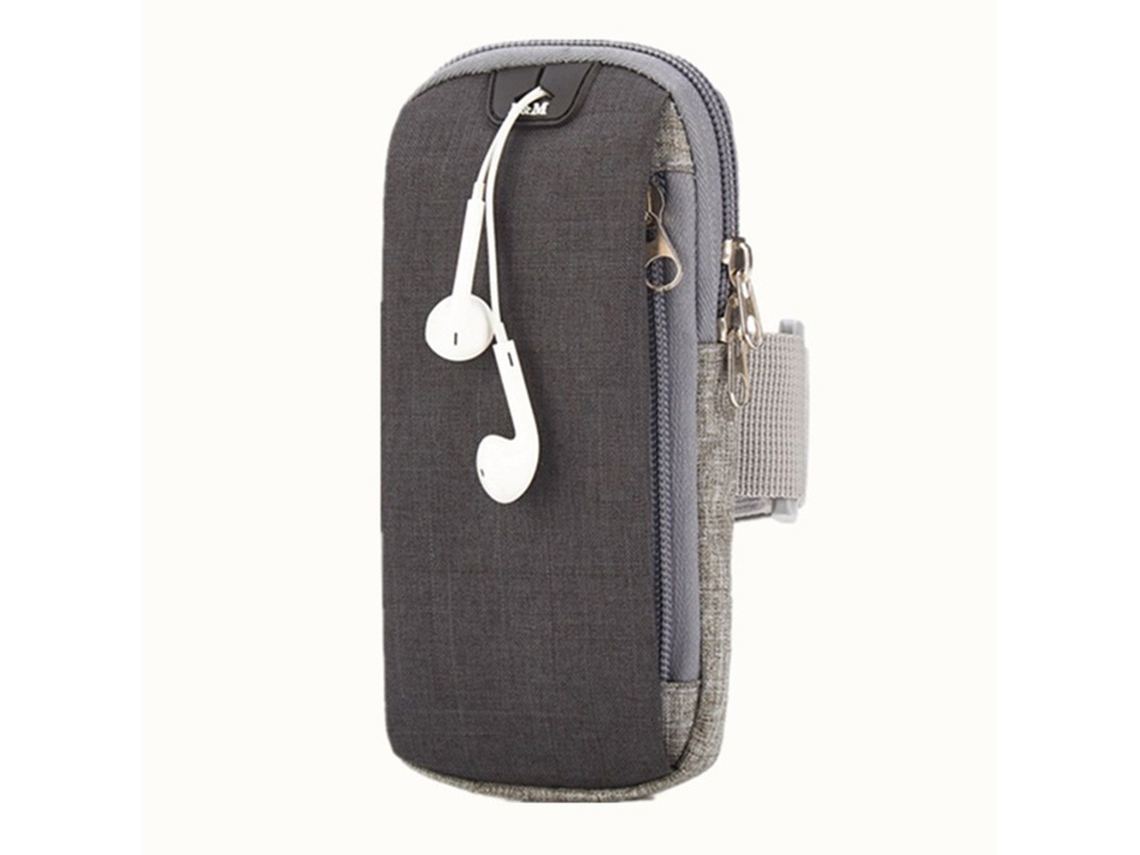 Bolsa De Braço Universal Para Fone De Ouvido, Esportiva E Fitness, Preta.