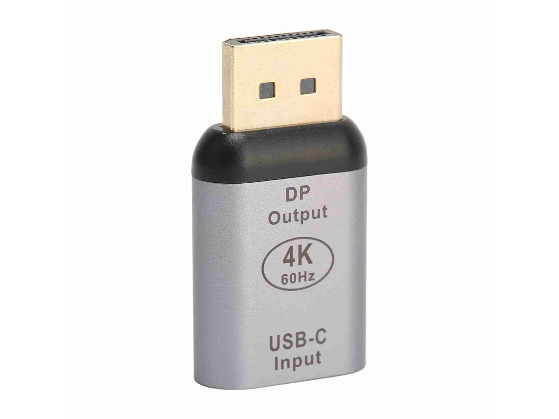 Adaptador Usb C Para Displayport 4k 60hz Plug And Play Compacto Portátil Para Win Android Os X