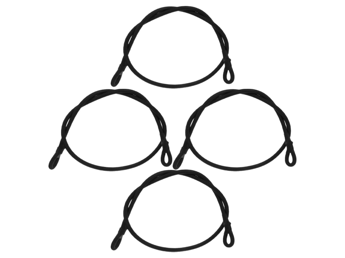 Pacote Com 4 Cordões Elásticos De Látex Reforçados De 6 Mm E 70 Cm Para Alças De Trampolim.