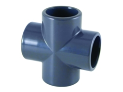 Conexão Cruzada Pvc U 63 Mm Pn16 Para Tubos Com Instalação Rápida E Alta Resistência Cepex