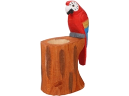 Organizador de Mesa Madeira Amosfun, Porta canetas Esculpido com Motivo Animal, Decoração Funcional para o Esp