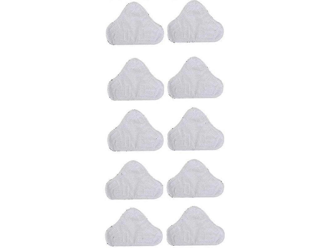 Pacote com 10 Panos de Microfibra Reposição para Esfregão H2o Mop X5 Cabo Triangular BRILVIBERA