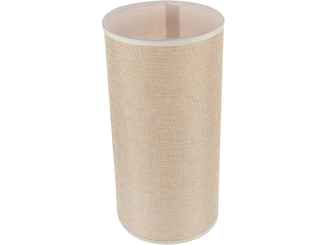 Tambor de Linho Natural 14x28cm para Candeeiro de Mesa e de Pé com Casquilho E27 SFUSHOS