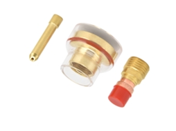 Kit De Soldadura Tig Laxiscreed 1.6mm Com Copo De Vidro, Colar E Bocal Para Wp 17/18/26