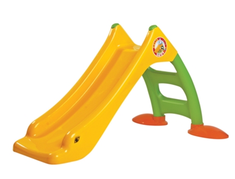 Escorregador De Jardim Com Escada Para Crianças Verde Amarelo 424 Dorex