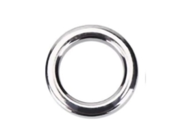 Conector Anel de Pesca Aço Inox 6mm 50un