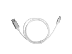 Cabo USB Type C com luzes LED, carregamento rápido EOOCOO