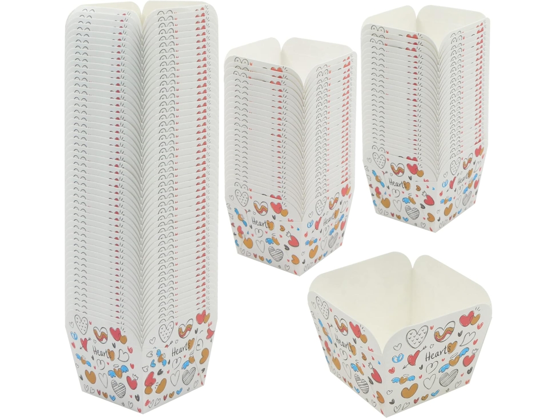 Formas De Papel Para Muffins E Cupcakes - 100 Unidades. Em Formato Tulipa.