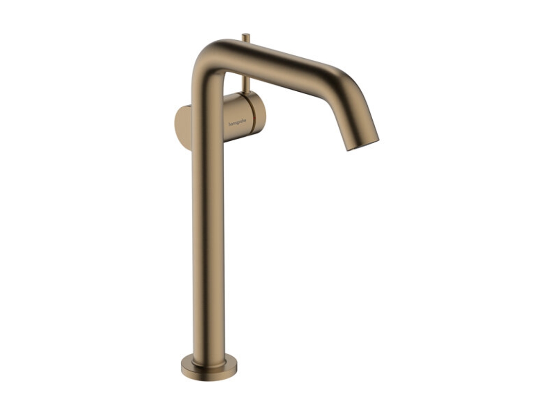 misturadora monocomando de lavatório hansgrohe Tecturis S 240 Fine CoolStart water-saving+ para lavatórios de bancada, 167 mm de saliência, 73370