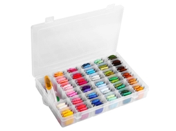 Kit De Pulseira Da Amizade Artisans Dream, Fios De Bordado Multiuso Para Artesanato, Caixa Organizadora Portátil Com Compartimentos Ajustáveis Para F
