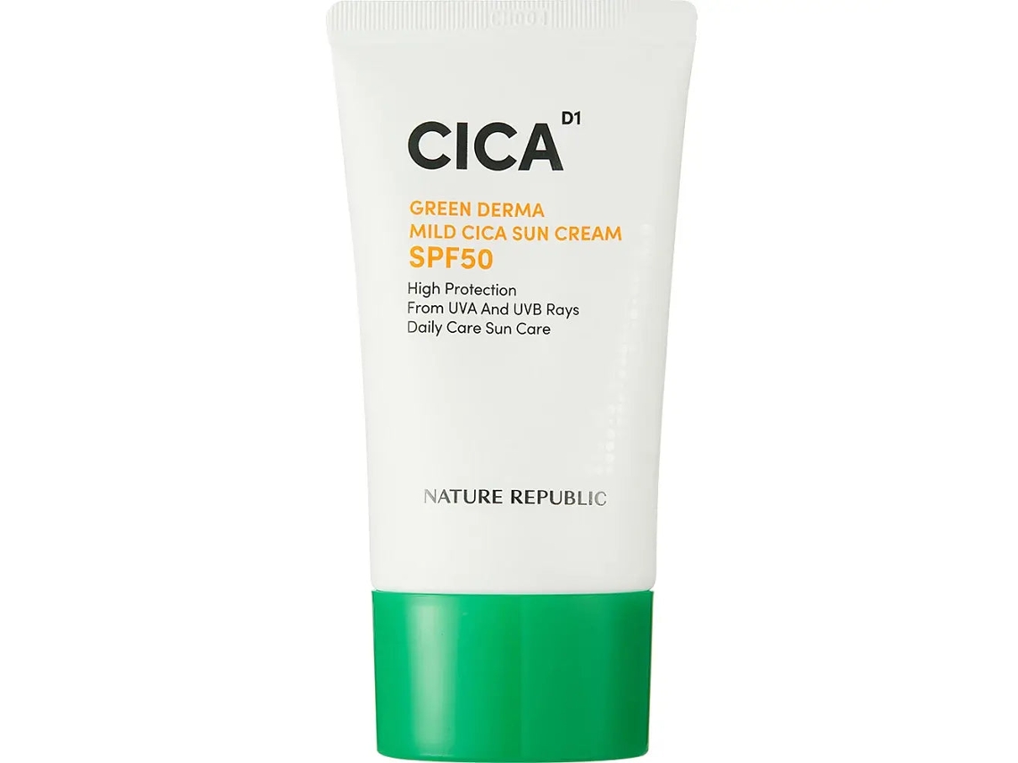 Protetor Solar Facial Spf 50, 50 Ml para Pele Sensível NATURE REPUBLIC