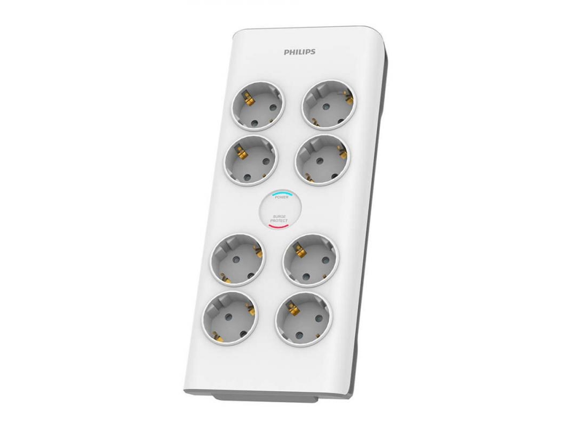 Extensão PHILIPS Base Múltipla 8 Tomadas 2M com Protetor de Sobretensão 900J
