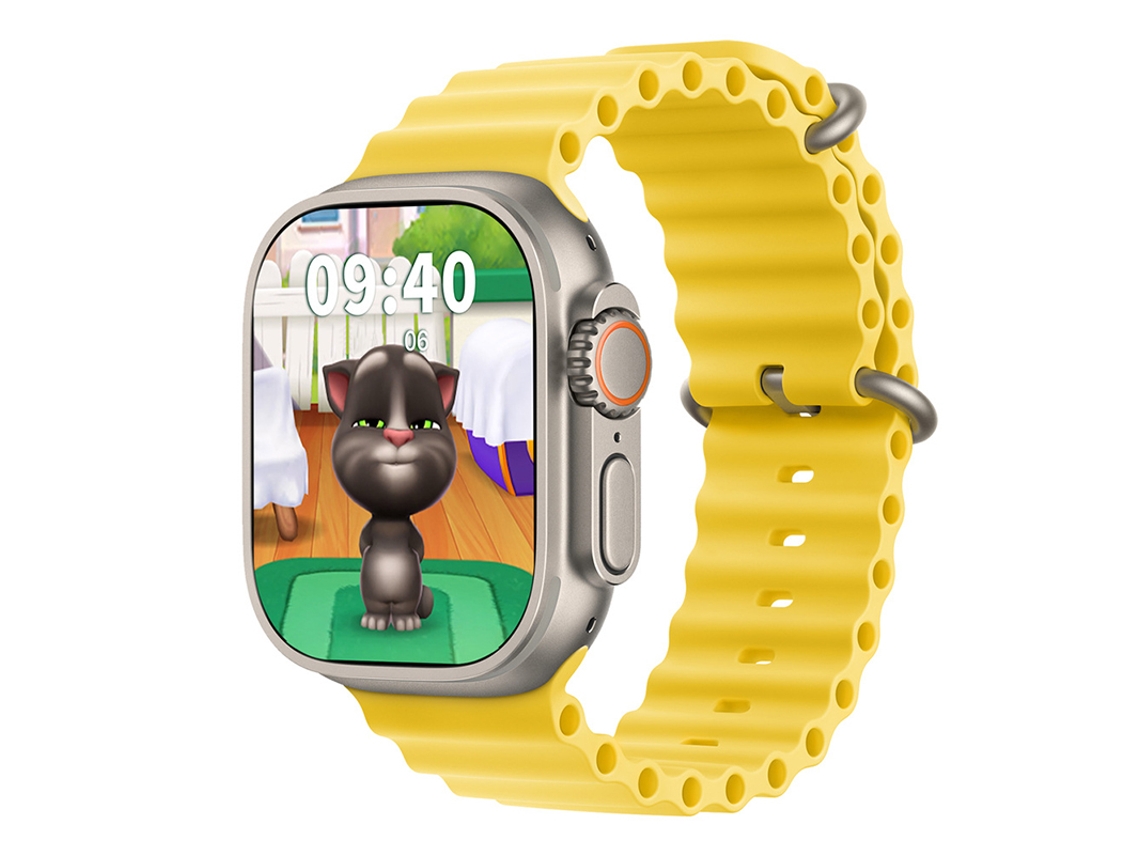 SHAH ARPAN Smart Watch Hk9 Ultra 2 Chamadas Bluetooth Monitoramento de Saúde Amarelo