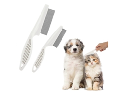Pente De Penas Doméstico, Pentes Para Manchas De Lágrimas, Conjunto Com 2 Pentes Multifuncionais Para Tosa De Cães Jinyubo Store