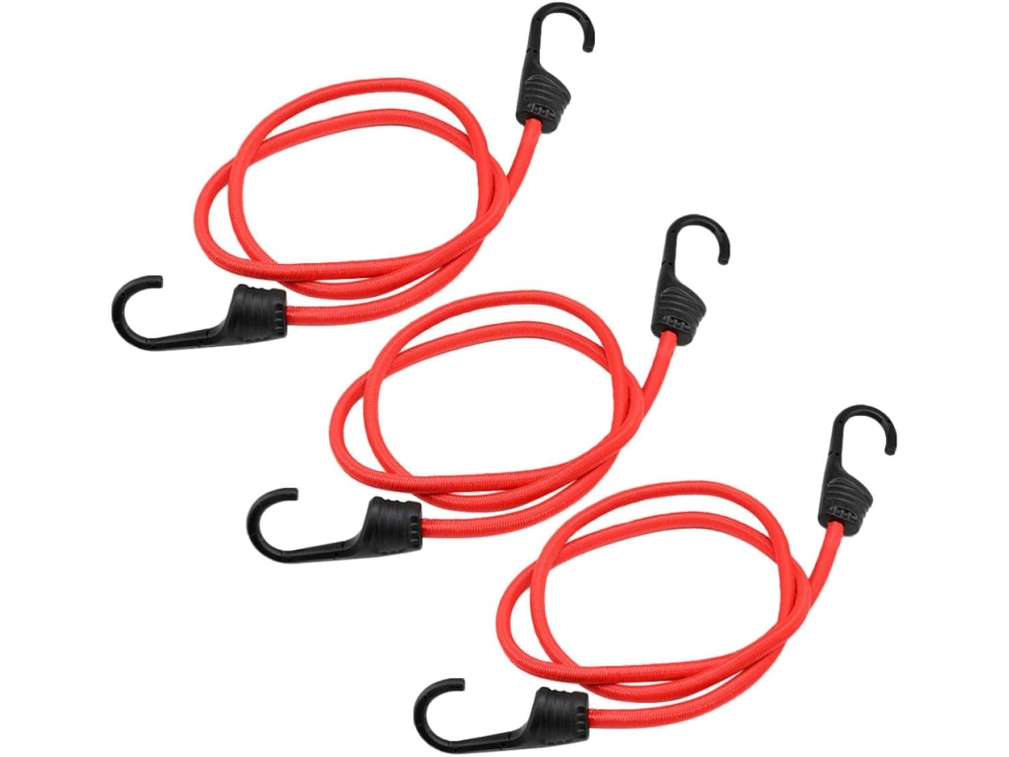 Conjunto De 3 Peças De Corda Elástica De 100 Cm E Cintas De Amarração