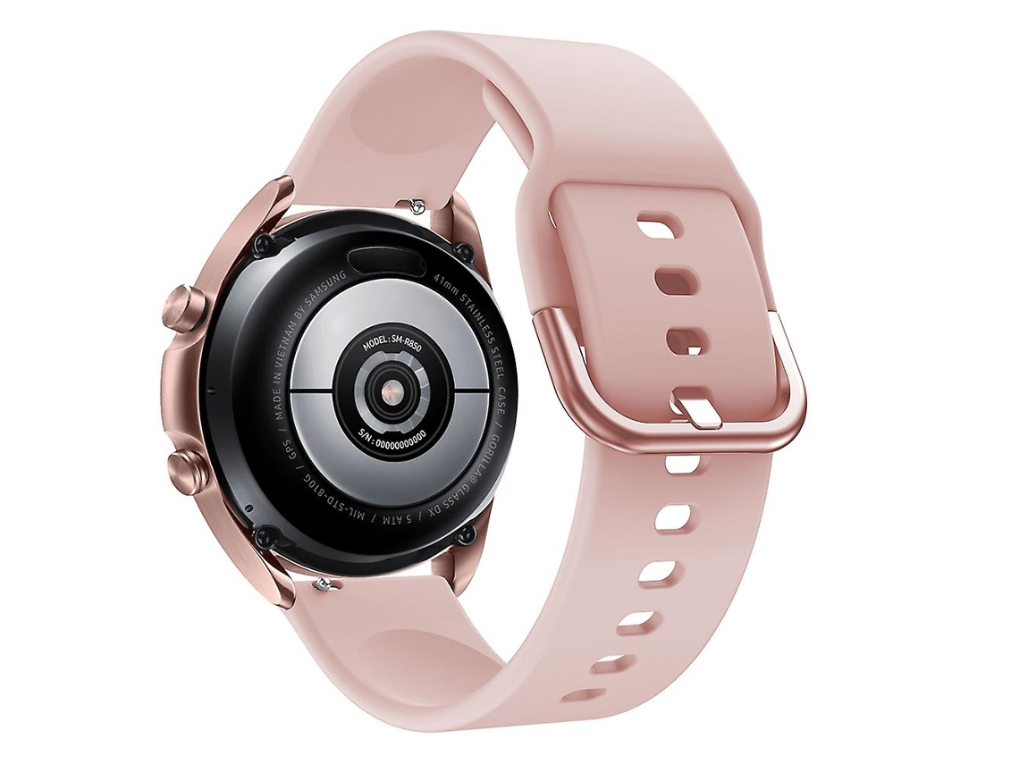 Pulseira de silicone ajustável para Samsung Galaxy Watch3 41 mm com fivela de metal. Ly Ebike