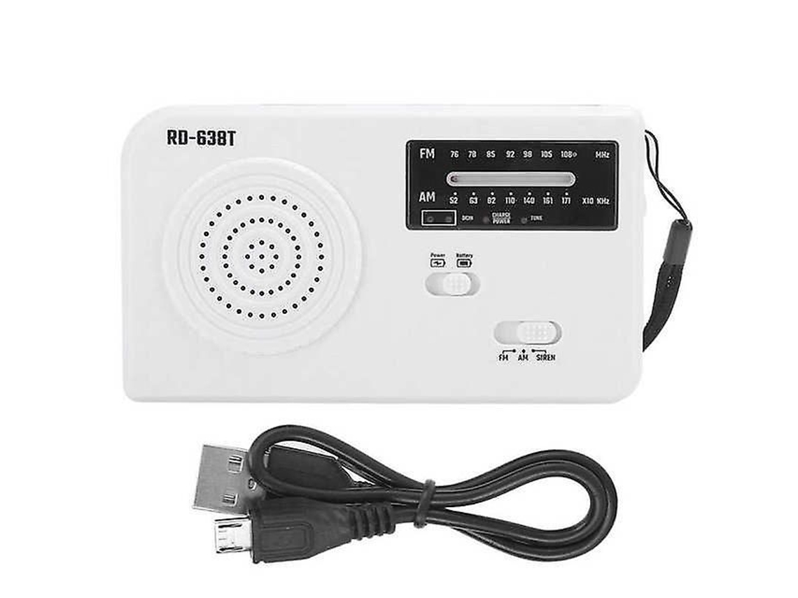 Rádio de manivela solar multifuncional, suporte celular, lanterna, GOKOCO