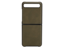 Capa para Samsung Z Flip EOOCOO de Couro Bicolor