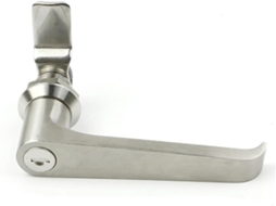 Fechadura Com Maçaneta Ms324 Para Porta De Armário Tipo L, Aço Inoxidável 304, 1 Peça Com Cilindro De Fechadura