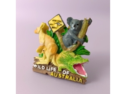 (os Três Animais Da Austrália) Ímãs De Geladeira De Lembrança Das Américas, África E Austrália