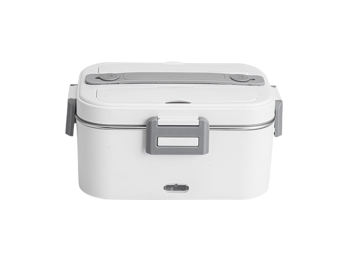 Lancheira Eletrica 3em1 1,8l, 12/24/220v, com Talheres e Bolsa Isolante, Branco ZYBLSSBB