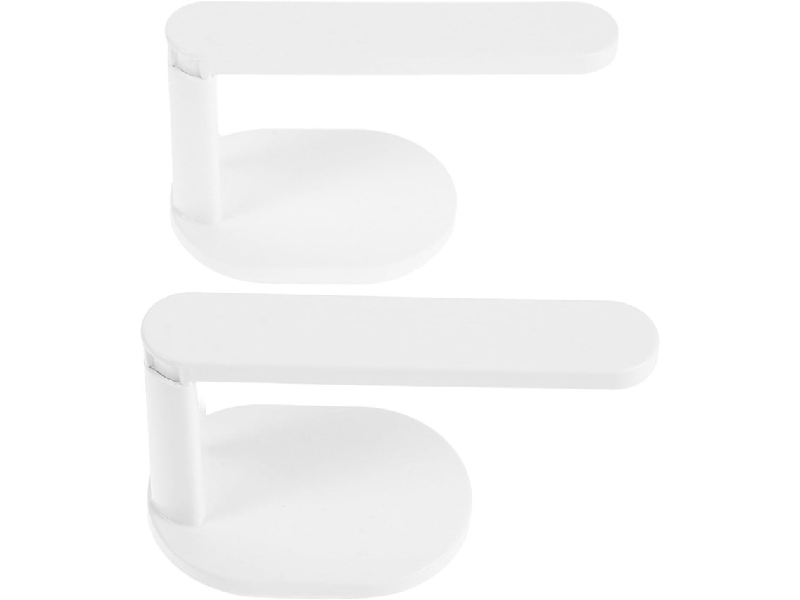 Suporte Adesivo Para Balança De Banheiro Doitool, Conjunto Com 2 Unidades E Suporte Retrátil Em Formato De L Para