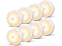 Luz noturna interna Slowmoose com sensor de movimento, luz branca quente para armário