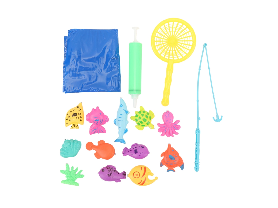 Inflatable Fishing Game Toy Indoor Inflatable Fishing Toys Interactive Kids Pond Fishing Toy For Indoor