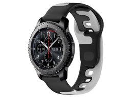Pulseira De Silicone Bicolor De 22 Mm