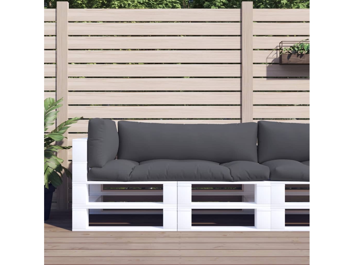 Almofadões De Paletes 3 Pcs Tecido Antracite Dkd Home Decor