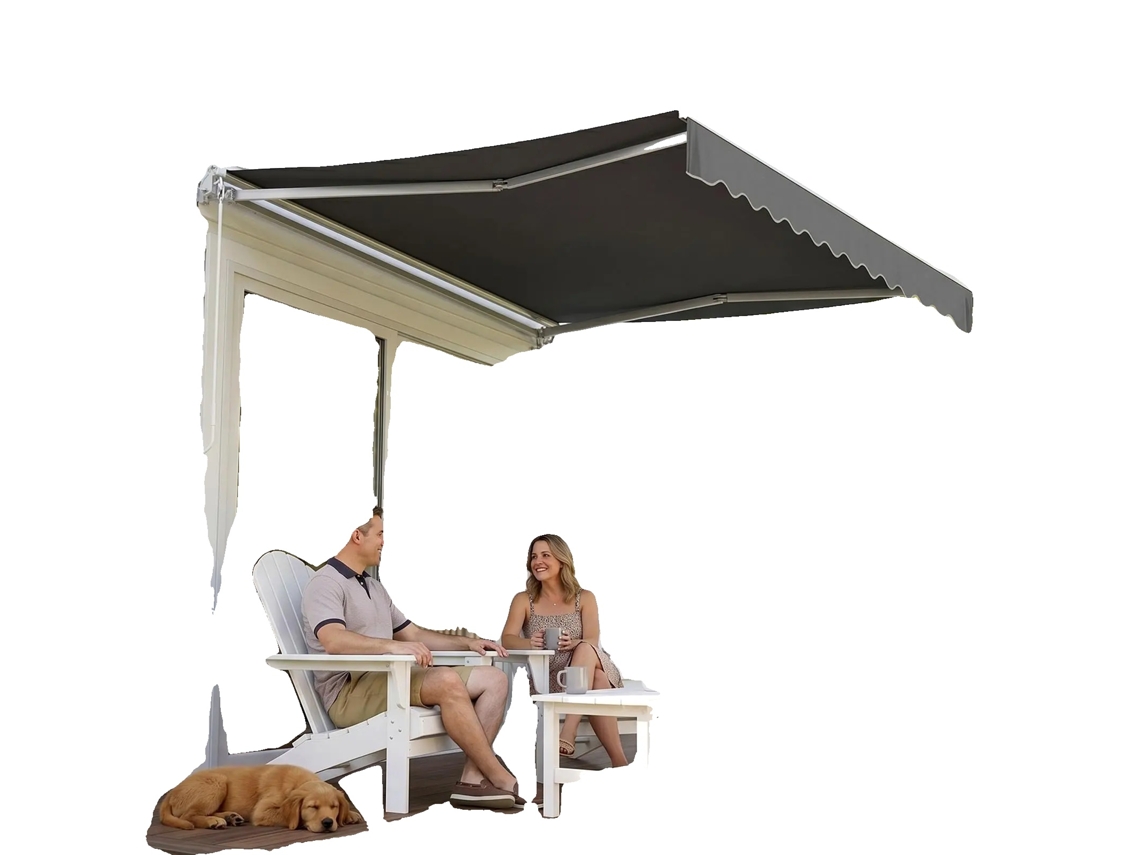 Sombrinhas, Operação Manual, Proteção Uv, 2.5x2m Cinza