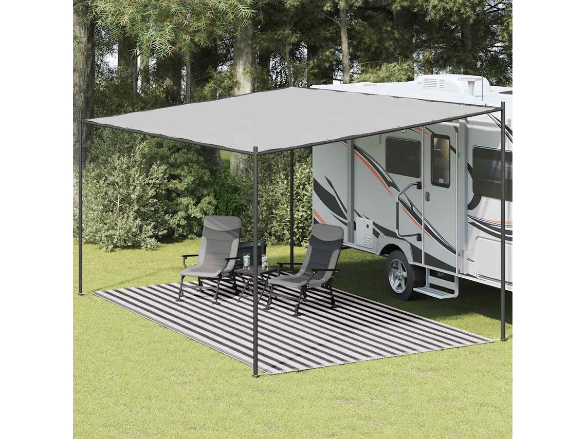 Tapete De Campismo Para Tenda 300x500 Cm Antracite E Branco Lovely Home