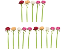 Conjunto De 15 Canetas Esferográficas Criativas Com Design Floral,