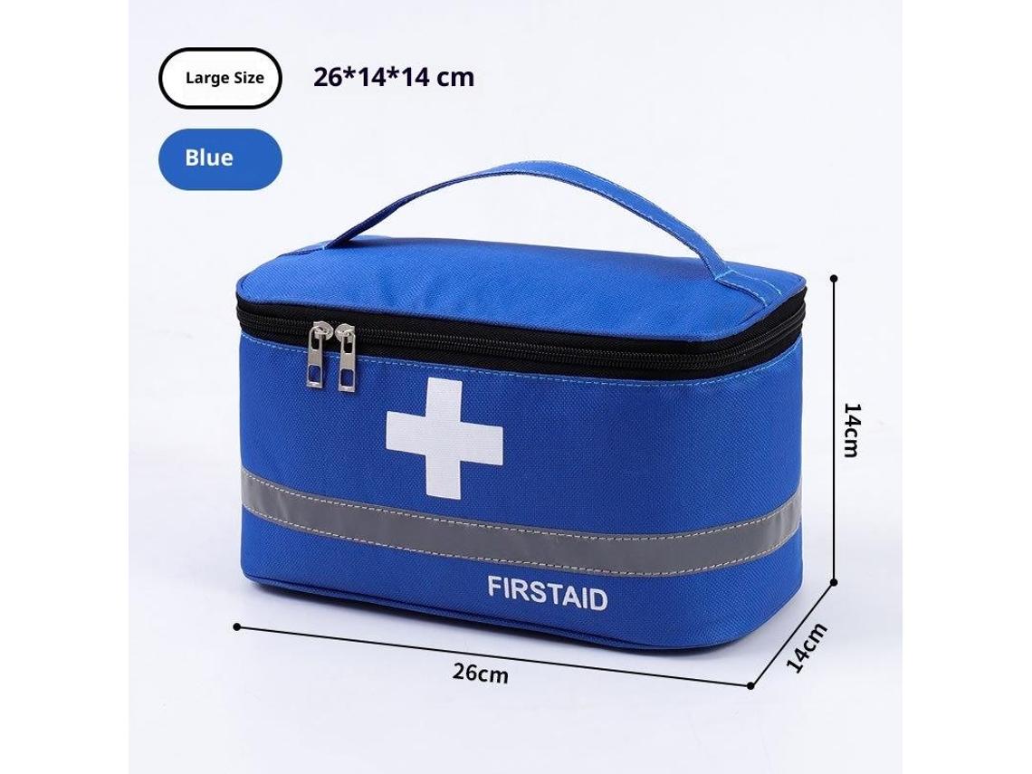 Bolsa Portátil Para Kit De Primeiros Socorros, Para Armazenamento Doméstico, Kit De Emergência, Bolsa Eva Azul Tamanho G