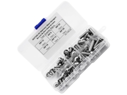 Kit Com 60 Parafusos Sextavados De Cabeça Cilíndrica M6 Em Aço