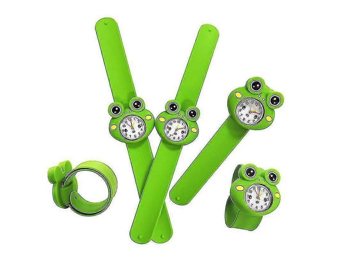 Relógio de Quartzo Silicone, Pop Sapo Desenho Infantil, Verde,1pcs GOKOCO