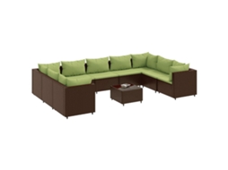 Garden Lounge Set, Garden Lounge Sets Vidaxl Marrom Rattan / Vime (n/a)