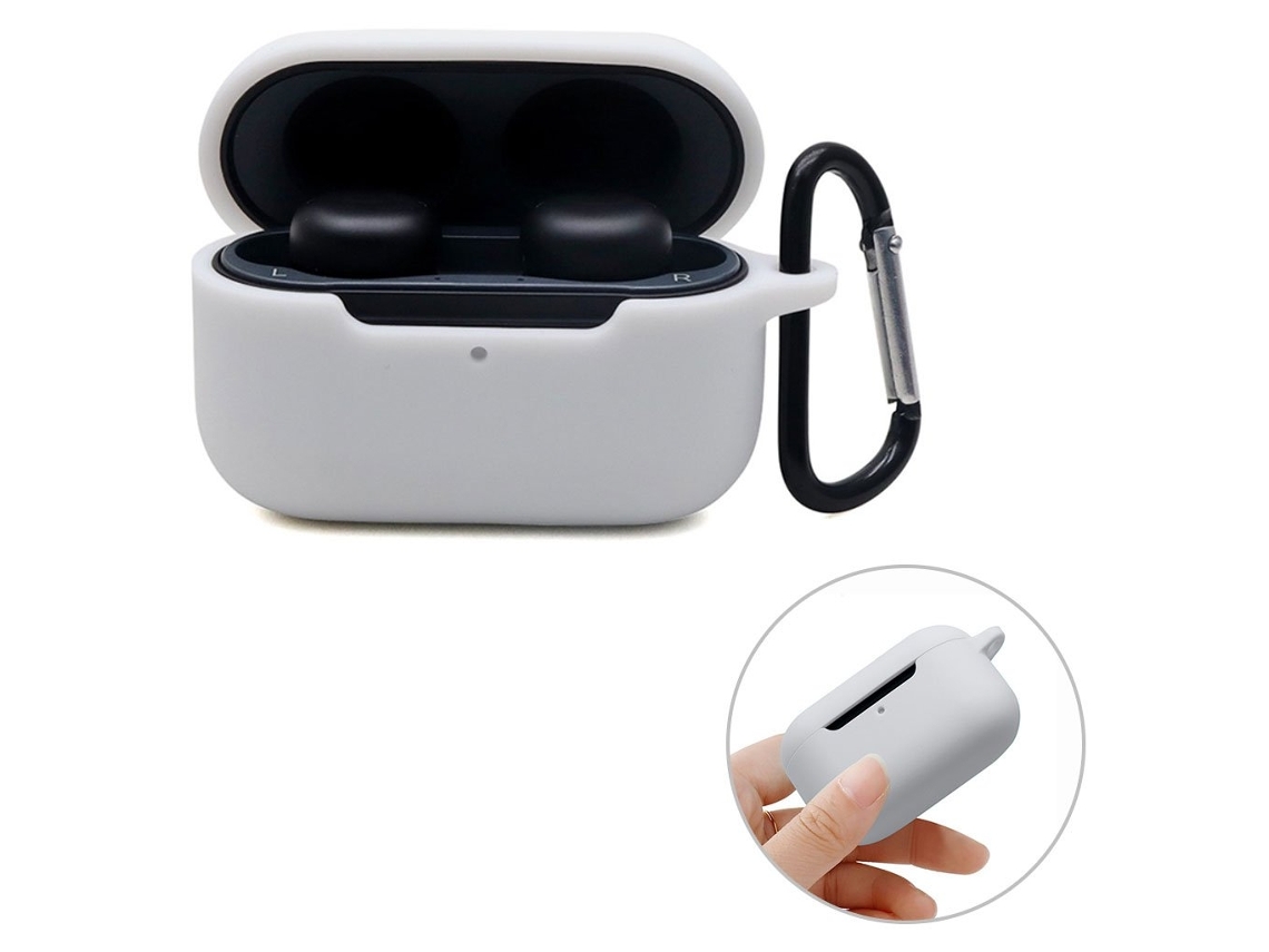 Capa De Silicone Com Fivela Para Echo Buds 2 Branco Brilvibera