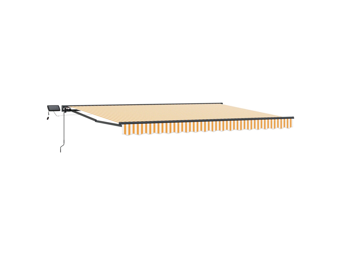 Conjunto 1 Toldo Manual Vidaxl Antracite Alumínio (4 X 2 M)