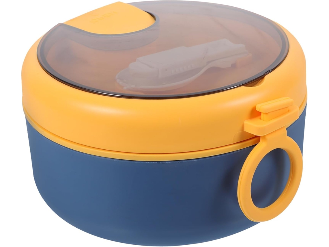 Recipiente Para Alimentos Em Aço Inoxidável De 900ml Com Colher