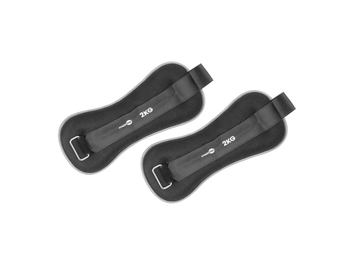 Pesos de Pulso/Tornozelo 2 Unidades Preto 1 kgfitness Mad
